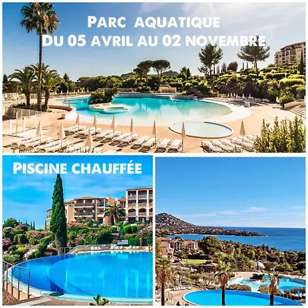 Apartment Coup De Coeur ,Parc Aquatique Piscine Chauffee,Appartement Pour 4 Personnes En Rez De Jardin Saint-Raphael (Var)