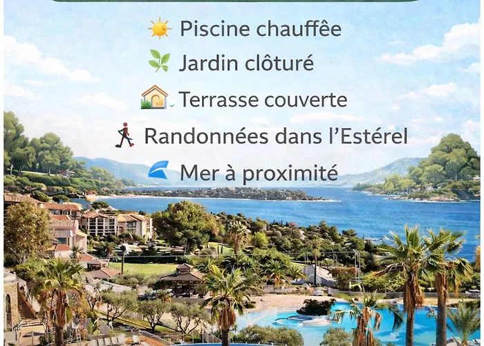 Village Cap Esterel Pierre Et En Rez De Jardin Vue -plages -5 Piscines Dont Chauffee Du 04 Avril Au 02 Novembre Апартаменты